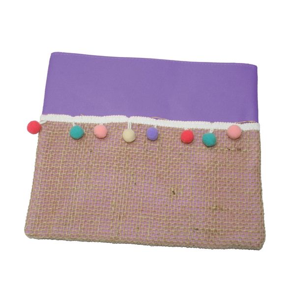 Necessaire de Juta Le Zalike Lilás Necessaire de Juta Le Zalike Lilás