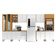 Cozinha Modulada Luana Composição 1 Cinamomo Branco - Aramóveis