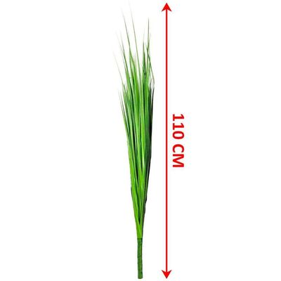Kit 4 Decoração Folhagem Capim Verde Artificial Natal 110cm