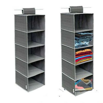 Sapateira Organizador Multiuso Com 5 Prateleiras Para Closet Guarda Roupa Armario E Cabideiro Ideal Para Quarto E Corred