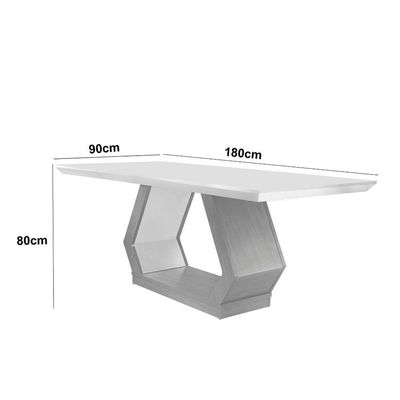 Mesa De Jantar 6 Lugares Retangular Rufato Alvorada