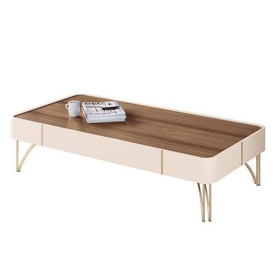 Home Suspenso Empire E Aparador Vivant E Mesa De Centro Cadenza Castanho Off White - Hb Móveis