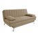 Sofá-Cama Casal 3 Lugares Paiva Suede Bege