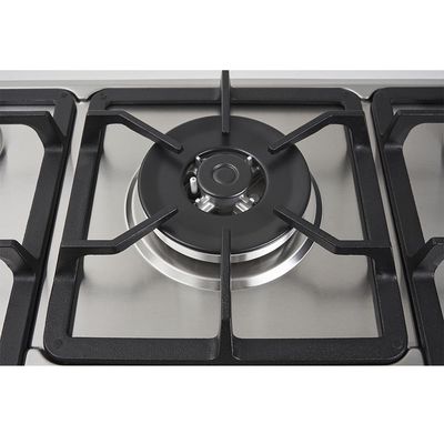 Cooktop 5 Bocas Fischer Infinity Trempe De Ferro Tripla Chama à Gás Mesa Inox Bivolt