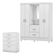 Cômoda Astral E Guarda Roupa Casal Lord Branco Flex - Demóbile
