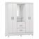 Cômoda Astral E Guarda Roupa Casal Lord Branco Flex - Demóbile