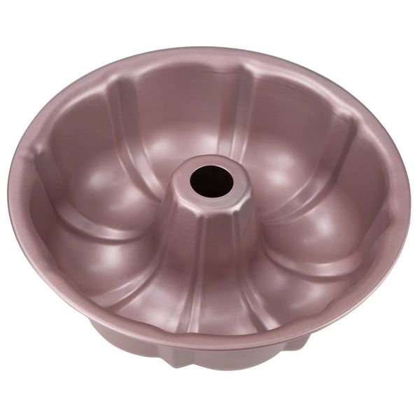 Forma para Pudim com Tubo Le Redonda Rosé 25cm Forma para Pudim com Tubo Le Redonda Rosé 25cm