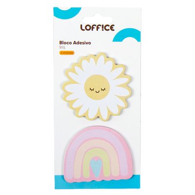 Bloco Adesivo 30 Folhas Iris CV244920 Loffice Sortido