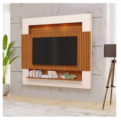 Painel Para Riviera Ripado Freijó Off White - Luapa