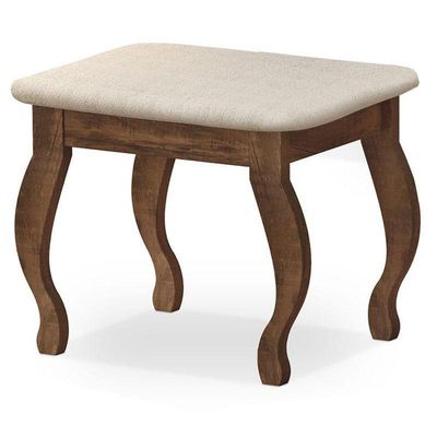 Banqueta Com Almofada Para Penteadeira Malbec ? Luapa
