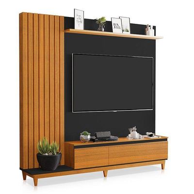 Painel Para Ambiente Jacarta Preto Freijó - Luapa