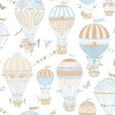 Papel De Parede Just 4 Kids Balões G56544 - Rolo 10m X 0,52m