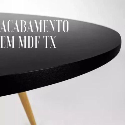 Jogo Jantar Mesa Moderna Eames Eiffel 90cm E 4 Cadeiras Eames Eiffel Preta.