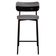 Banqueta Alta Bar Estofada Kit 3 Ella M25 Linho Cinza-preto - Mpozenato