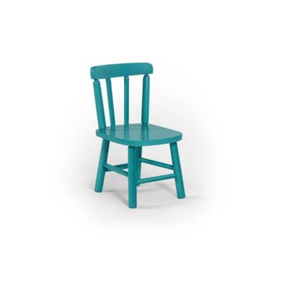 Conjunto Mesinha Infantil Branca 4 Cadeiras Turquesa