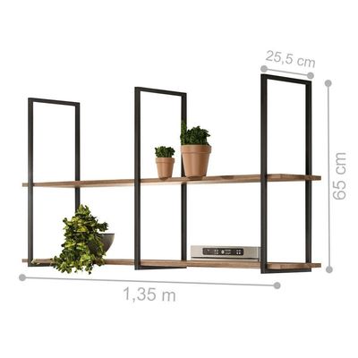 Prateleira Industrial Multiuso De Teto Lenise Madeira