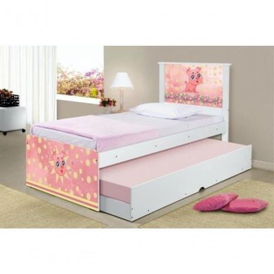 Cama Bicama Juvenil Adesivada Porquinho