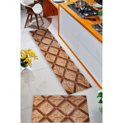 Kit 3 Peças Jogo Cozinha Passadeira Manta Vinilico Laminado Palace