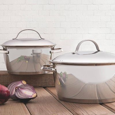 Jogo De Panelas 7 Peças Inox Fundo Triplo Allegra Tramontina Assadeira Frigideira