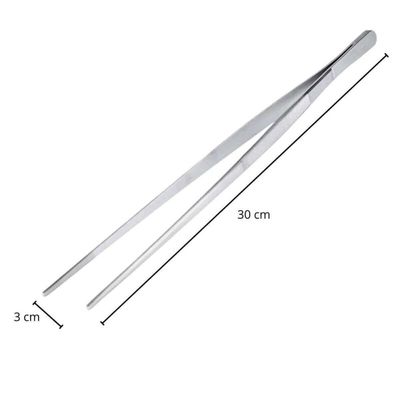 Kit 2 Pinças Culinária com Serrilha Reta 30cm Inox Weck