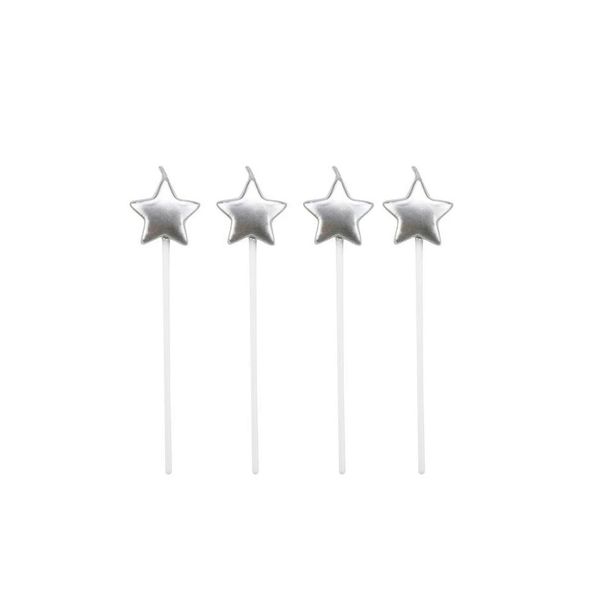 Vela Silver Estrela Prata