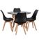 Conjunto Mesa Jantar Leda 90 Cm + 4 Cadeiras Leda Saarinen