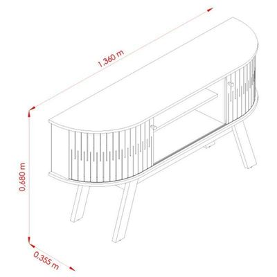 Rack Bancada Atlanta Com Mesa De Centro Indianápolis Cumaru Opala – Madetec
