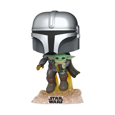 Boneco Funko Pop! SW The Mandalorian Flying With Jet Pack