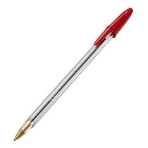 Caixa De Caneta Esferográfica Cristal 50 Unidades Vermelha - Bic
