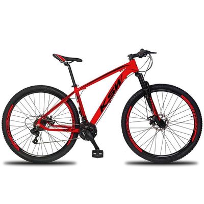 Bicicleta Aro 29 Ksw 24M Vermelho 19"