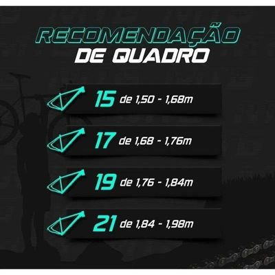 Bicicleta Aro 29 Ksw 21v Com Suspensão E Freios A Disco - Grafite-preto - 19"