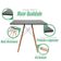 Mesa Moderna Quadrada Eiffel Eames 90cm Preta E 4 Cadeira Leda Ergonomica Moderna Branca