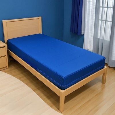 Capa Impermeável Para Colchão Casal Feita Em Napa Hospitalar - 138x188x24cm Azul