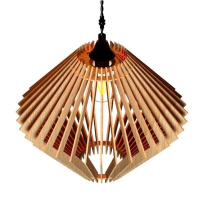 Luminária Teto Tipo Pendente Safira Mdf - Completa Mdf Cru