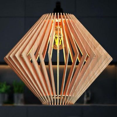 Luminária Teto Tipo Pendente Safira Mdf - Completa Mdf Cru