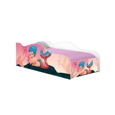 Cama Carro Fun Adesivada Sereia Nas Pedras Solteiro