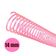 Espirais para Encadernação Rosa Transparente 14mm 85 Folhas 100 und