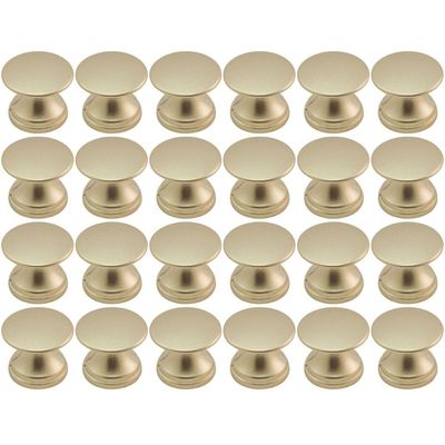 Kit 24 Puxadores 199 Tucson Pontos Dourados Móveis Armários e Gavetas