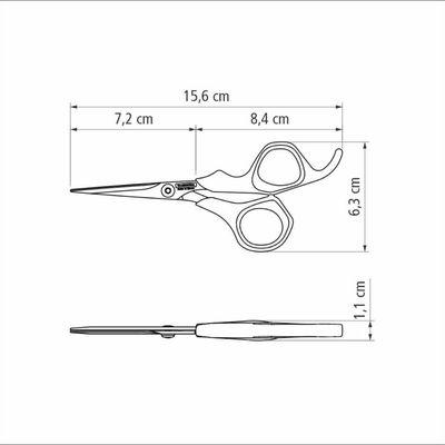 Tesoura Cabelo Cabeleireiro Tramontina Aço Inox Fio Navalha Onix 5' Cabelo