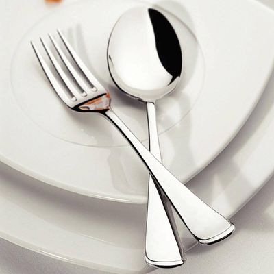 Faqueiro 101 Peças Tramontina Mônaco Inox com Facas de Mesa Alto Brilho Detalhes no Cabo