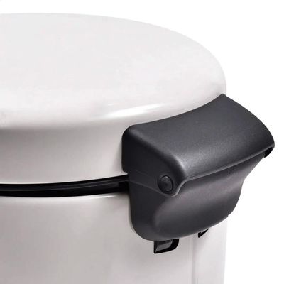 Lixeira em aço inox Brabantia New Icon 12 litros branca