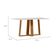 Mesa de Jantar Retangular com Tampo de Vidro Rubi Off White e Ypê 160 cm