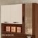 Kit Cozinha 6 portas 1 gaveta 91 Cm Golden Ktp Nogueira Off White Cp Ripado