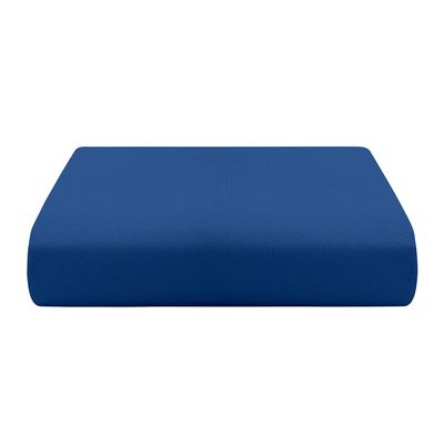 Lençol Queen Cazza com Elástico de Microfibra Azul Náutico