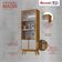Cristaleira 2 Portas Madri Naturalle Natura/off White