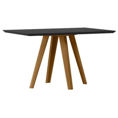 Mesa De Jantar 160x90 Cm Mariah Com Vidro Ype Preto – New Ceval