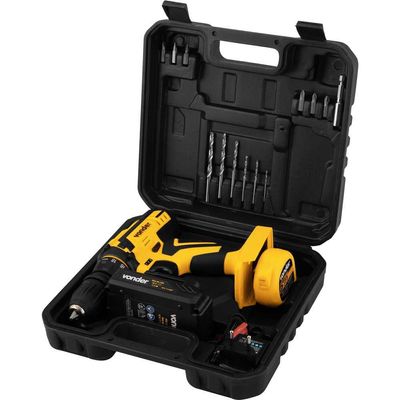Parafusadeira/furadeira a bateria 12 V fonte bivolt automática PFV 112QR VONDER
