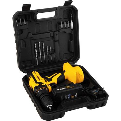 Parafusadeira/furadeira a bateria 12 V fonte bivolt automática PFV 112QR VONDER