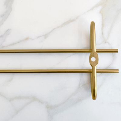 Conjunto 6 Organizadores Porta Taças 42cm Suportes Para Pendurar Taças Dourado