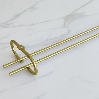 Conjunto 6 Organizadores Porta Taças 42cm Suportes Para Pendurar Taças Dourado